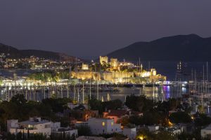 Zamak Bodrum noću